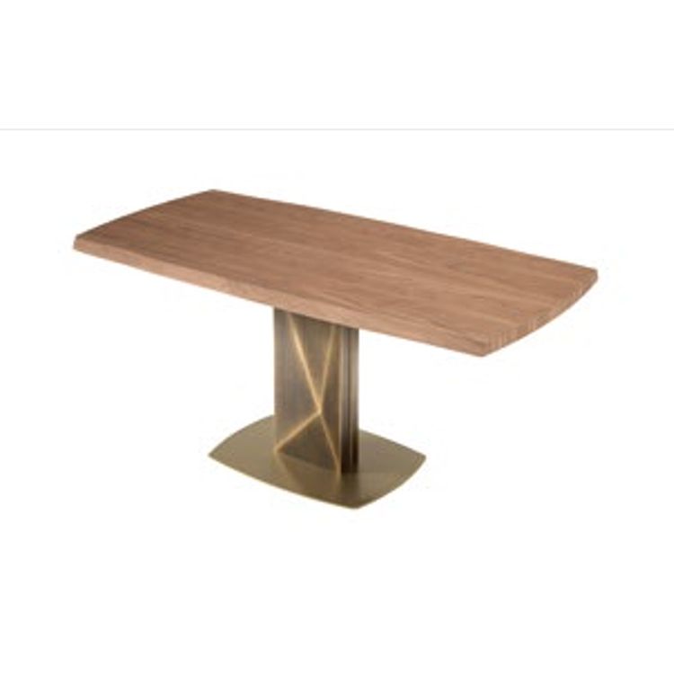 Sabino Table - Wooden Top with Irregular Edges - Riflessi