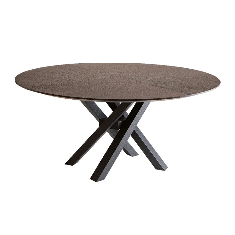 Shangai Round Table - Wooden Top - Riflessi