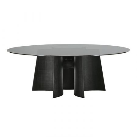 Kensington table - Poliform - Glass top