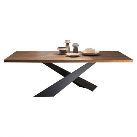 Living Table - Wooden Top with Irregular Edges - Riflessi