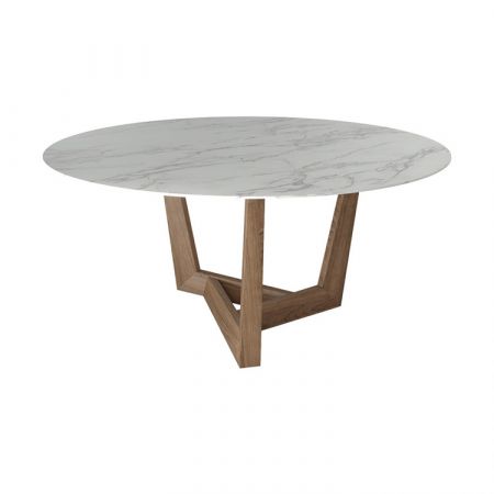 Art Wood Table - Round Top - Bonaldo