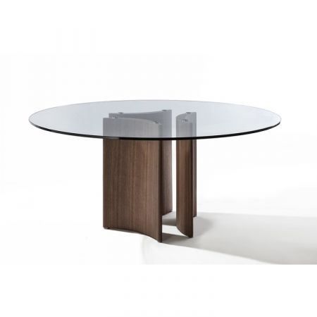 Alan Round Table - Glass Top - Porada