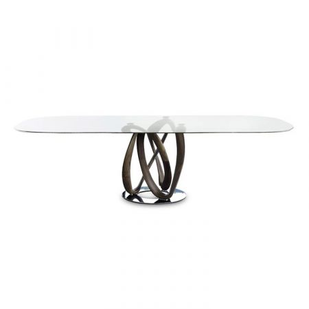 Table Infinity - Ovale - Plateau Verre - Porada