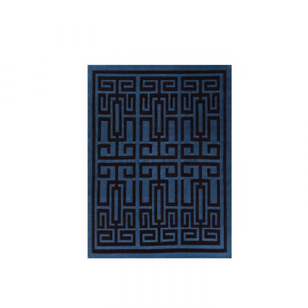 Labirinto Blue Black Carpet - Amini