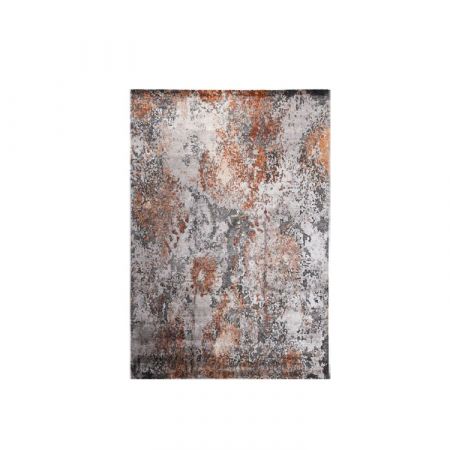 Pangea Geo Grey Copper Carpet - Amini