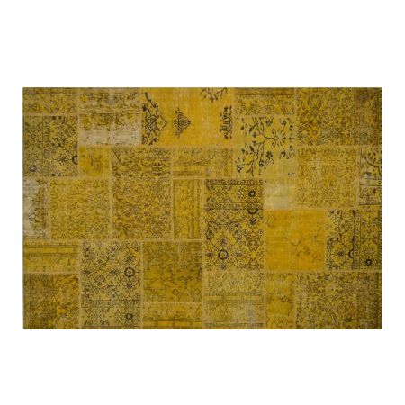 Patchwork Yellow D27 Carpet - Mohebban Milano