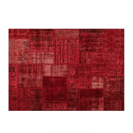 Patchwork Red D46 Carpet - Mohebban Milano