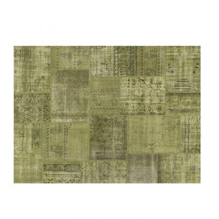 Patchwork Lemon Green D28 Carpet - Mohebban Milano