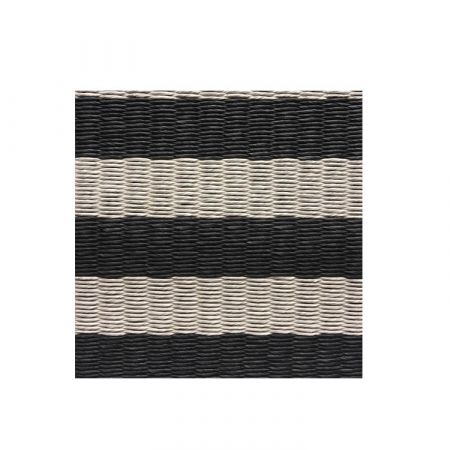 Stripe Black Stone Carpet - Woodnotes
