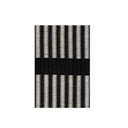 Cut Stripe Black Stone Carpet - Woodnotes