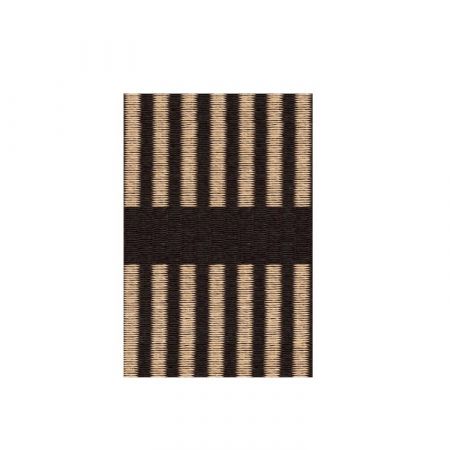 Cut Stripe Black Natural Carpet - Woodnotes