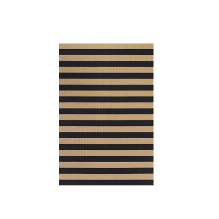 Alfombra Big Stripe Black Natural - Woodnotes