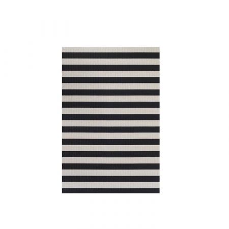 Big Stripe Black Stone Carpet - Woodnotes