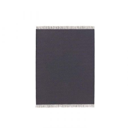 Tappeto Grain Navy Blue Melange Grey - Woodnotes