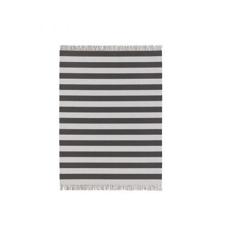 Alfombra Big Stripe Graphite Pearl Grey - Woodnotes