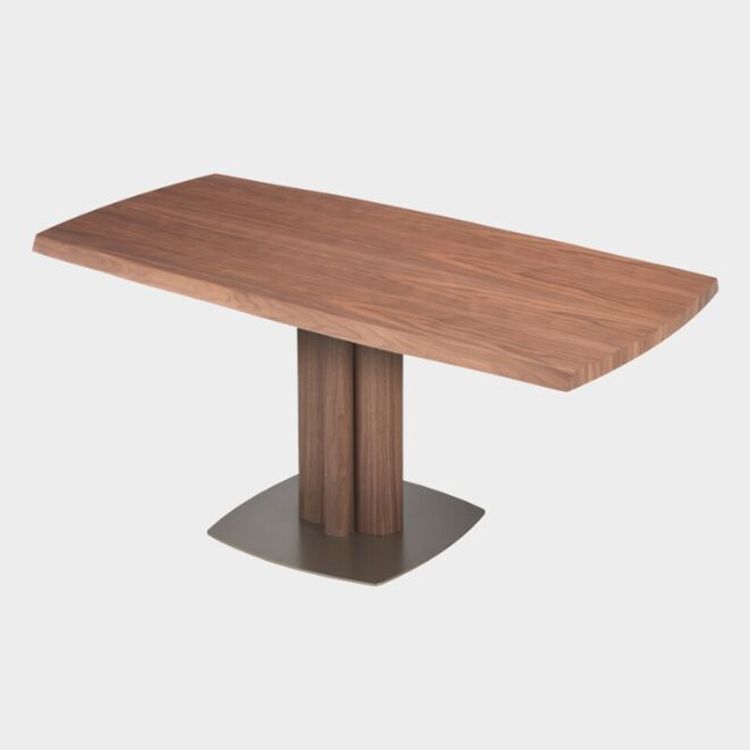Tower Table - Wooden Top with Irregular Edges - Riflessi